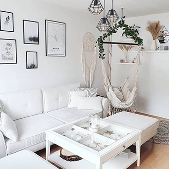 Wohnzimmer im skandinavischen Stil Inspiration für Couch und Sofa